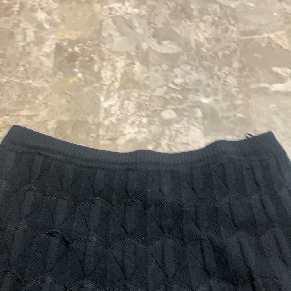 Missoni Women's Black Knit Skirt Scalloped Bottom Size 46/Large R113 - Picture 3 of 14